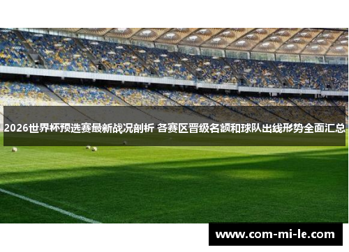 2026世界杯预选赛最新战况剖析 各赛区晋级名额和球队出线形势全面汇总